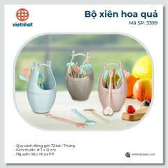 BỘ XIÊN HOA QUẢ 3399