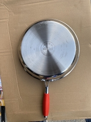 chảo inox đáy từ liền khối 30 cm hioko