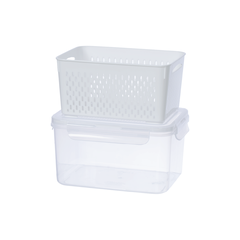 HỘP THỰC PHẨM CHỮ NHẬT 2 LỚP THÁI BỘ 3 HOKORI 6572