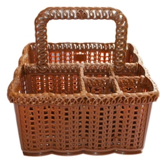 rổ vuông trung 6 ngăn có quai TL 054