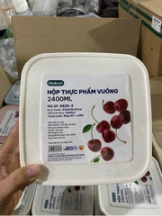 HỘP THỰC PHẨM VUÔNG 2400ML HOKORI 6529-3