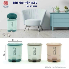BẬT RÁC TRÒN 8.5L 8022