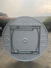 bàn nhựa tròn 150 cm chân liền kẽm sơn tĩnh điện