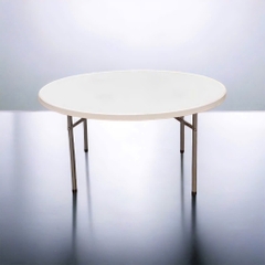 bàn nhựa ròn 120 cm chân rời inox