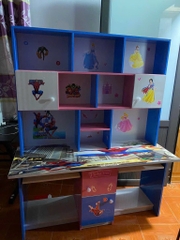 Bàn kệ đôi 1m4 mặt ECO 3D R140 X C169 X M50 CM