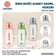 BÌNH NƯỚC SUNNY 680ML HOKORI 0085