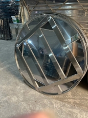 Bàn inox tròn 1m4 chân vuông rời