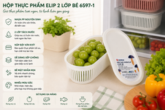 HỘP THỰC PHẨM ELIP 2 LỚP BÉ 6597-1