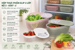 HỘP THỰC PHẨM ELIP 2 LỚP ĐẠI 6597-3