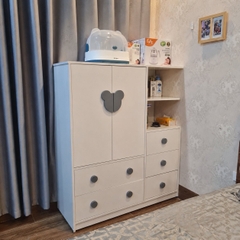 TỦ  NHỰA ĐÀI LOAN 2 CÁNH 5 NGĂN SÂU 45