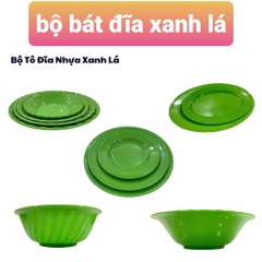 bát cơm rosa xanh