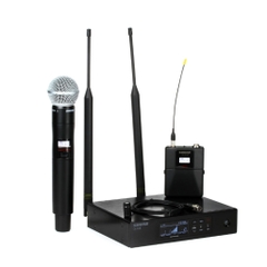 Shure QLXD124/85 Combo Wireless Handheld and Lavalier Microphone System - G50 Band