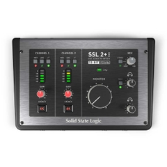 Sound Card Solid State Logic SSL 2+ MKII - USB 2.0 Audio Interface - I/O2x4 - 32-bit/192kHz - Tích hợp Đồng hồ VU - Tính Năng Loopback - Chuyên sản xuất - Sản xuất âm thanh & Livestream