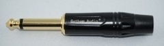 TSR-2 Mono Jack Connector Black Straight