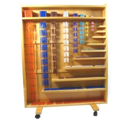 Tủ đựng các chuỗi và khối hạt màu cao cấp ( Premium complete bead material with rack)
