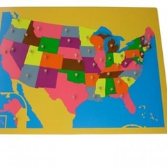 Bản đồ nước Mỹ không có khung – America map puzzle without frame