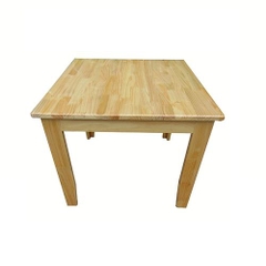 Bàn mầm non gỗ tự nhiên hình vuông