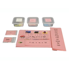 Bộ thẻ chữ và các hình ảnh tương ứng ( màu hồng)