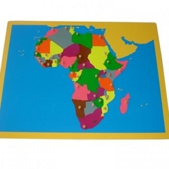 Bản đồ châu Phi không có khung – Africa Puzzle Map without frame