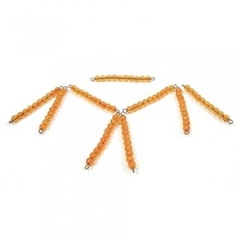 9 chuỗi hạt cườm vàng – 9 Golden bead bars of ten