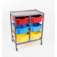 Xe đẩy thiết bị thí nghiệm 3 tầng