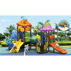 Khu liên hoàn cầu trượt 3 khối