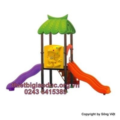 nhà 1 khối cầu trượt