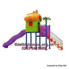 nhà liên hoàn 2 khối 1 trượt đơn