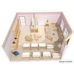 Phòng học Montessori 6-12 tháng tuổi