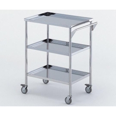 Xe đẩy 3 tầng innox