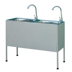 Bồn rửa đôi innox