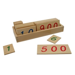 Các thẻ số từ 1 đến 1000 cỡ nhỏ