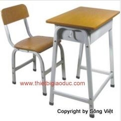 Bàn ghế học sinh 1 chỗ ngồi