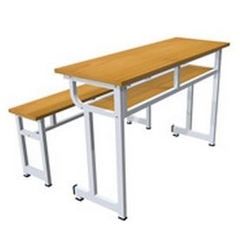 Bàn học sinh 2 chỗ ngồi không tựa