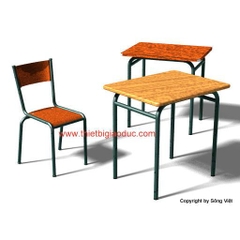 Bàn ghế học sinh 1 chỗ ngồi
