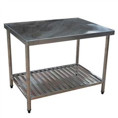 Bàn sơ chế thức ăn sống bằng Inox