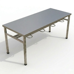 Bàn ăn Inox 201 8 chỗ dài 1800