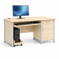 Bàn giáo Viên kết hợp vi tính khung sắt gỗ MDF phủ Melamin vân gỗ