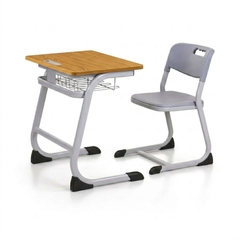 Bàn học sinh 1 chỗ ngồi không tăng chỉnh mặt gỗ MDF phủ melamin 17mm rộng 600mm