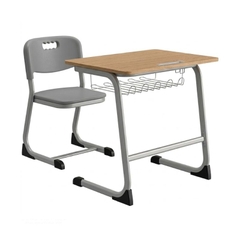 Bộ bàn ghế học sinh 1 chỗ ngồi cố định S-study mặt gỗ MDF 18mm rộng 600mm