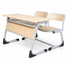Bàn học sinh 2 ghế liền công thái học S-study ergonomic - chống gù
