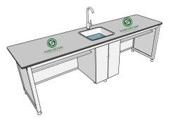Bàn thí nghiệm hóa sinh cao cấp mặt HPL