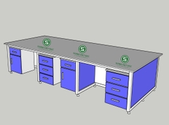 Bàn thí nghiệm Trung tâm không giá để thiết bị