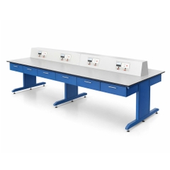 Bàn Thí Nghiệm Vật Lý/Công Nghệ Trung Tâm 8 Chỗ - Hệ Thống Điện AC/DC