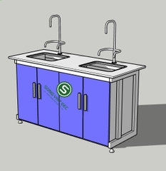 Bàn chậu rửa 2 bồn rửa