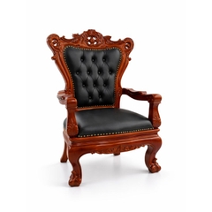 Ghế chủ tọa hội trường gỗ tự nhiên sơn PU bọc da cao cấp SVGHT015