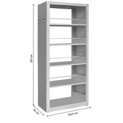Giá sách 5 tầng hồi kín