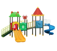 Nhà liên hoàn 3 khối cầu trượt