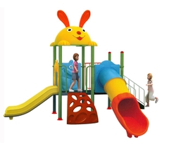 Bộ nhà 2 khối cầu trượt ống mái thỏ
