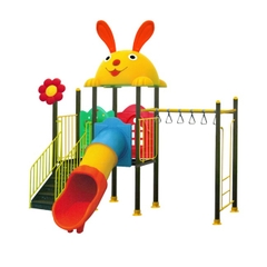 Bộ nhà 2 khối thể chất cầu trượt ống